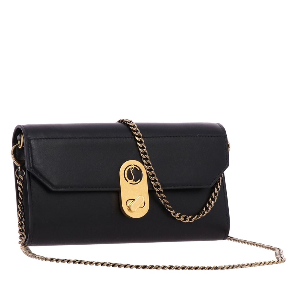 Christian Louboutin Christian Louboutin Elisa Black Paris Convertible Shoulder Belt Bag - 4