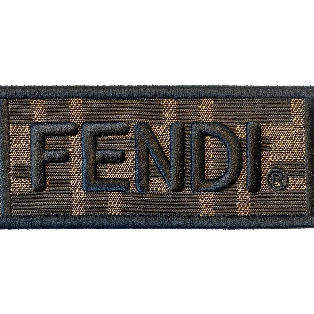 Fendi Roma Amor Embroidered Zucca Canvas Brown Mini Strap Brown Canvas Never worn, with tag - Back View