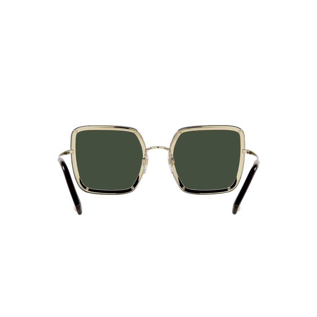 Valentino Garavani Valentino Garavani Green Studded Titanium Sunglasses - Image 6