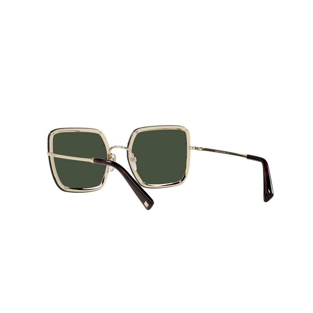 Valentino Garavani Valentino Garavani Green Studded Titanium Sunglasses - Side view