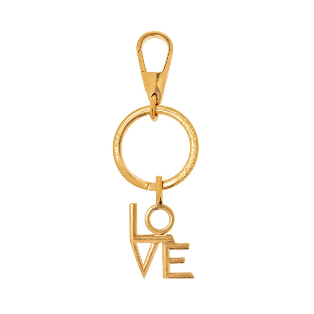 Saint Laurent Saint Laurent Love Brass Keyring 670425