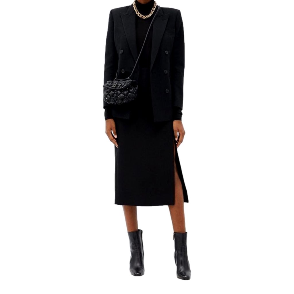 Valentino Garavani Valentino Garavani Spikeme Black Studded Leather Small Crossbody Bag - Side view