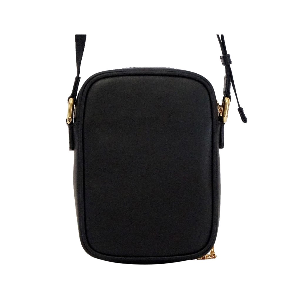 Fendi Fendi Karligraphy Studded Black Leather Small Crossbody Bag - 4