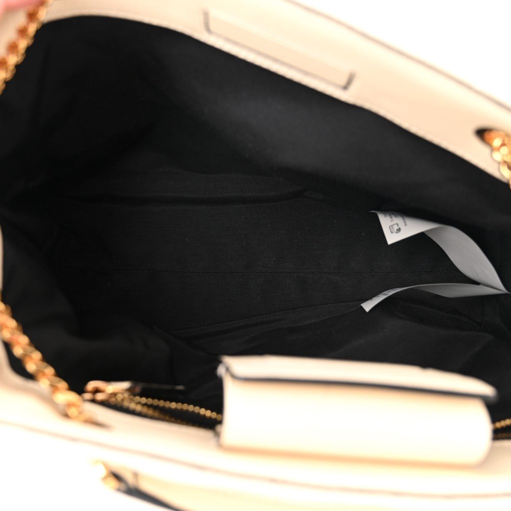 Versace Versace La Medusa Nappa Quilted Beige Leather Large Tote Bag - Detail 2