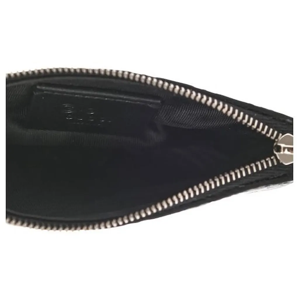 Gucci Micro GG Black Leather Key Case Black Leather Never worn, with tag - Model View