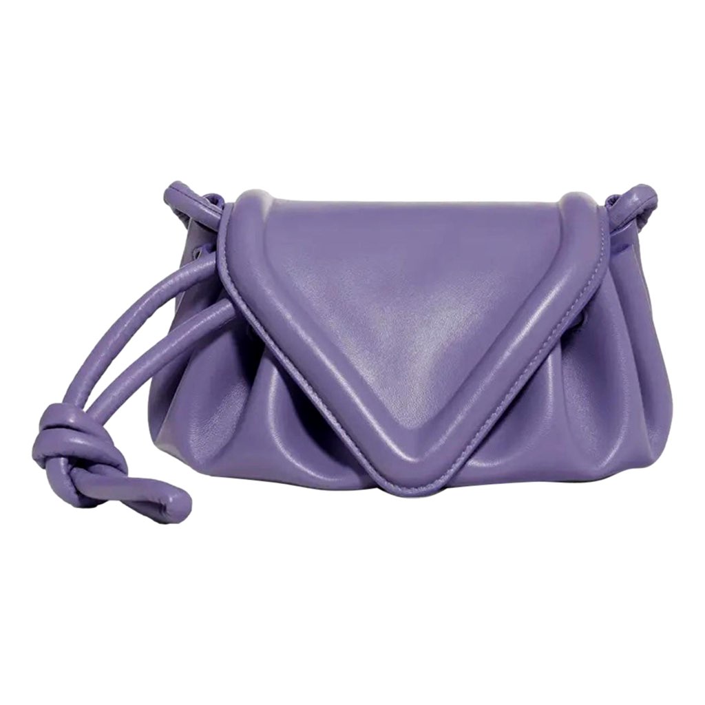 Bottega Veneta Bottega Veneta Beak Lavender Nappa Leather Small Crossbody Bag