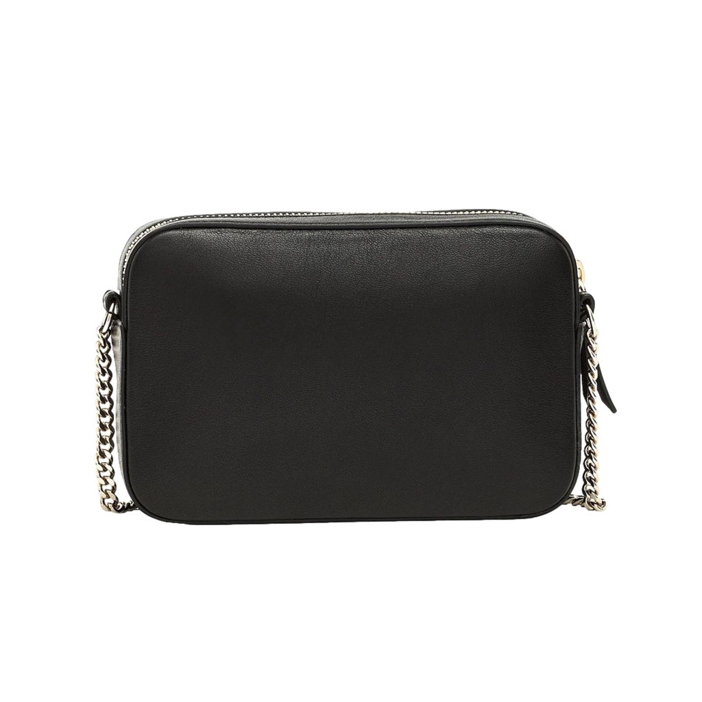 Jimmy Choo Jimmy Choo Balti Embossed Black Leather Camera Crossbody Bag - Side view