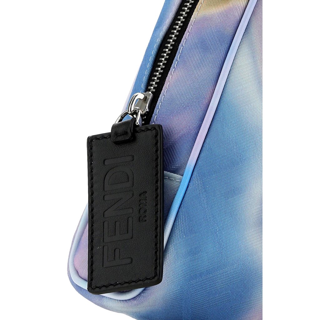 Fendi Fendi FF Motif Multicolor Printed Canvas Medium Travel Beauty Case - Side view