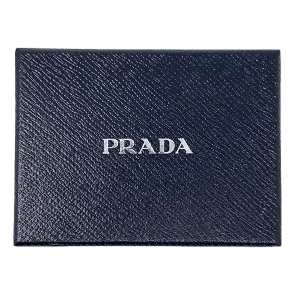 Prada Prada Lipstick Plaque Black Saffiano Leather ID Cardholder Lanyard - 4