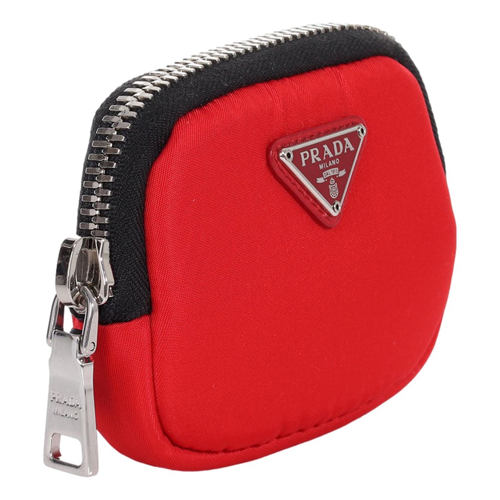 Prada Prada Tessuto Red Nylon Cargo Mini Pouch on Lanyard Neck Bag - Side view