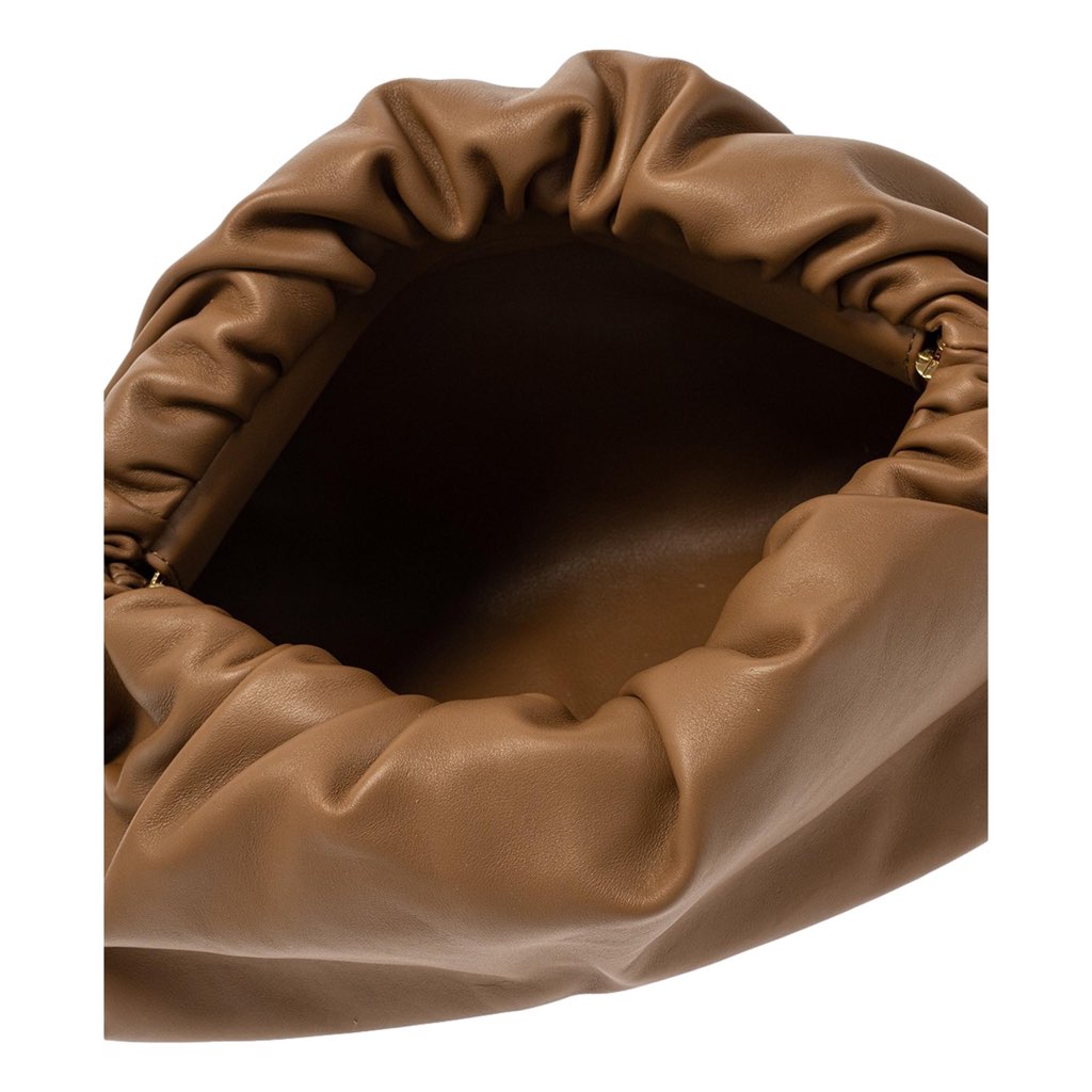 Bottega Veneta Bottega Veneta The Chain Pouch Brown Calfskin Leather Shoulder Bag - Detail 2