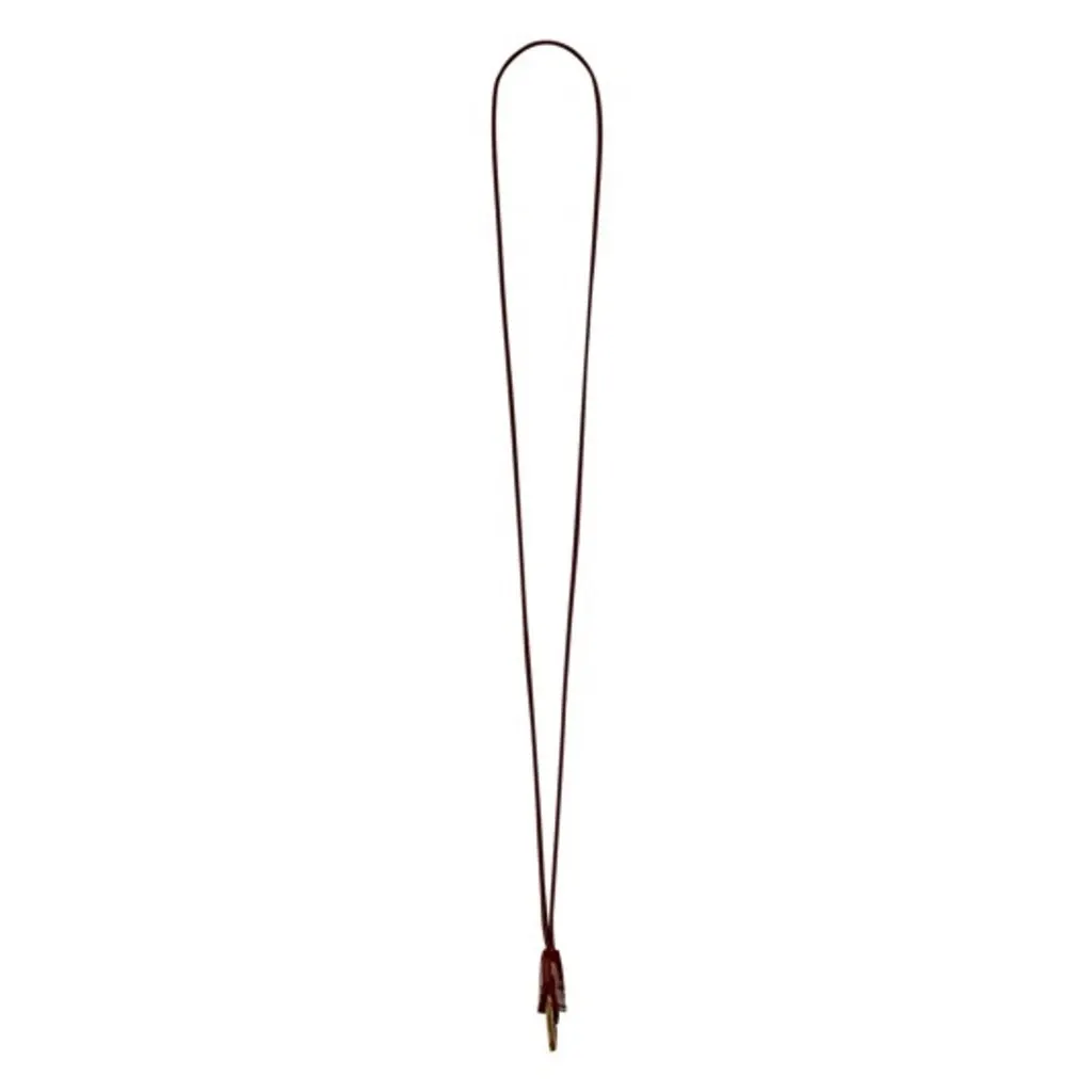 Saint Laurent Opyum Red Patent Leather Heart Keyring Necklace Red Never worn, with tag - Inside View