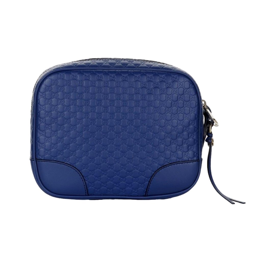 Gucci Gucci Bree Microguccissima Caspian Blue Leather Crossbody Bag