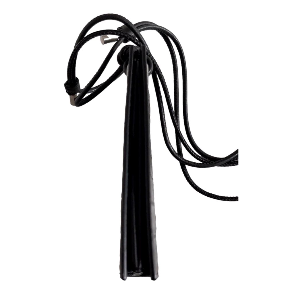 Saint Laurent Saint Laurent Croc Embossed Black Lanyard Card Case Wallet - Detail 1