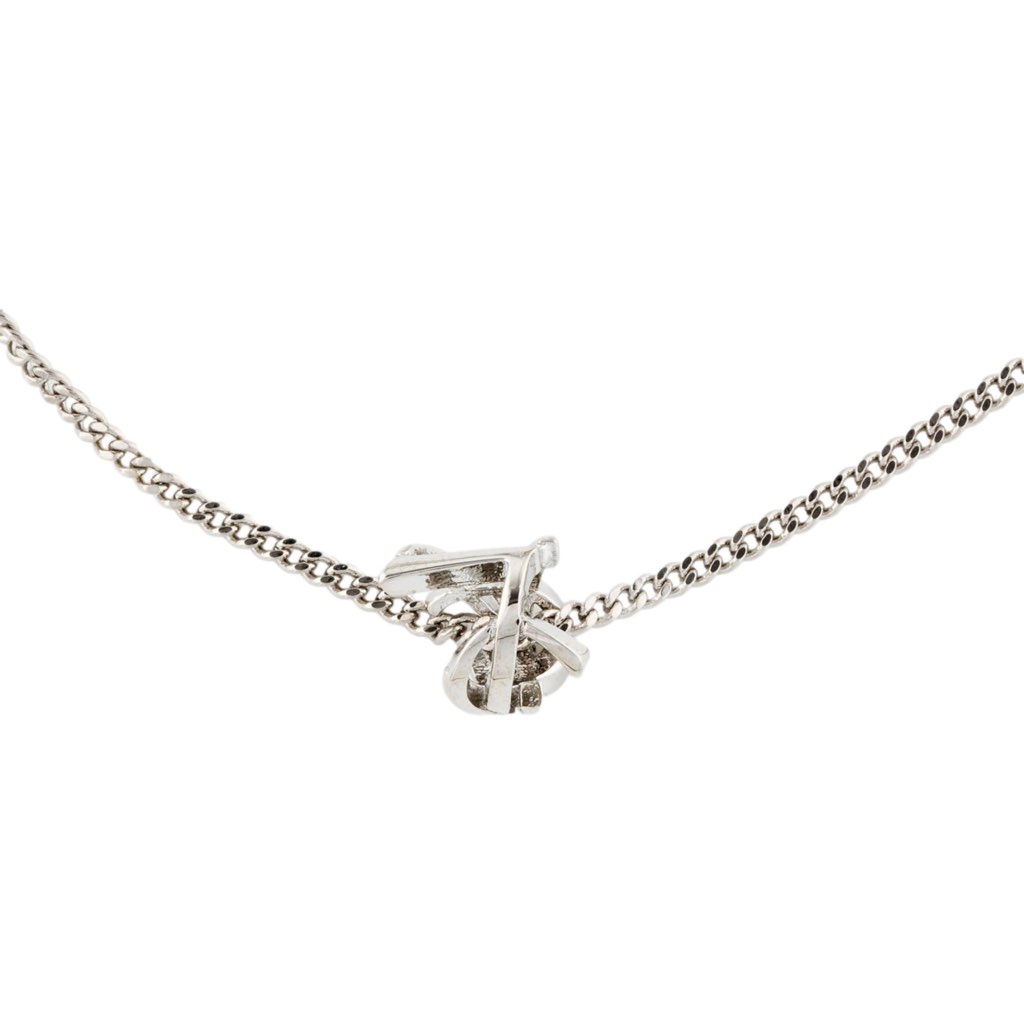 Saint Laurent Saint Laurent Monogram Twist Silver Metal Chain Bracelet - 4