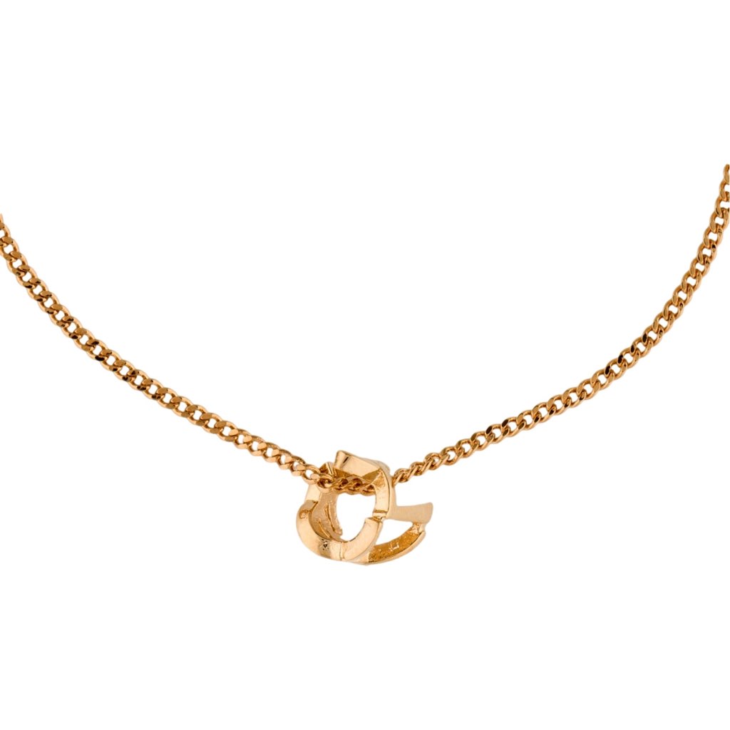 Saint Laurent Saint Laurent Monogram Twist Gold Metal Chain Bracelet - Image 6