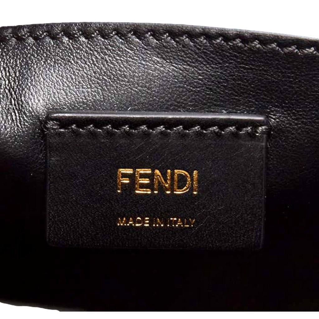 Fendi Fendi Roma 2Way Embossed Yellow Leather Crossbody Shopping Tote Bag - Image 12