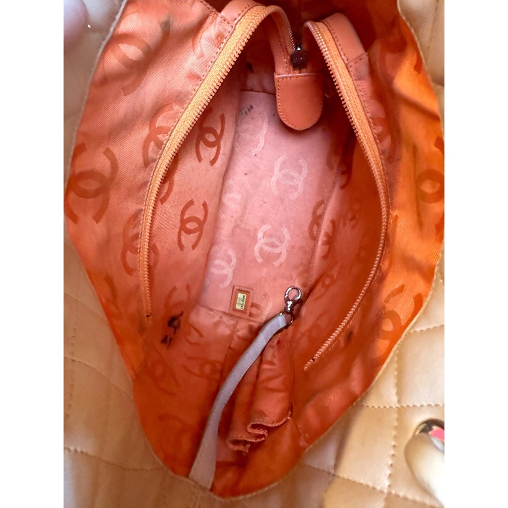 Chanel Chanel Tote Bag Cambon Beige Quilted Lambskin Leather - Image 12