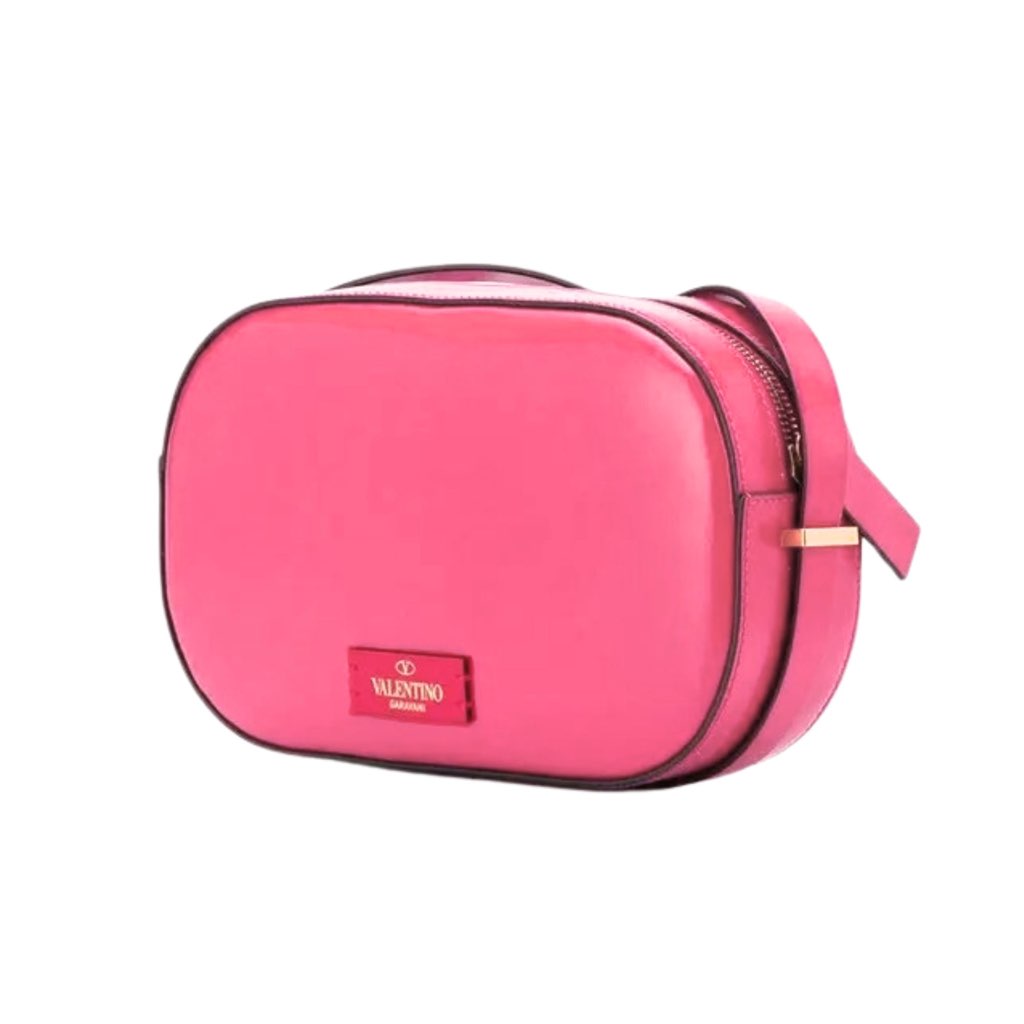 Valentino Garavani Valentino Garavani VLogo Walk Crossbody Bag Pink Calf Leather Medium - Detail 1