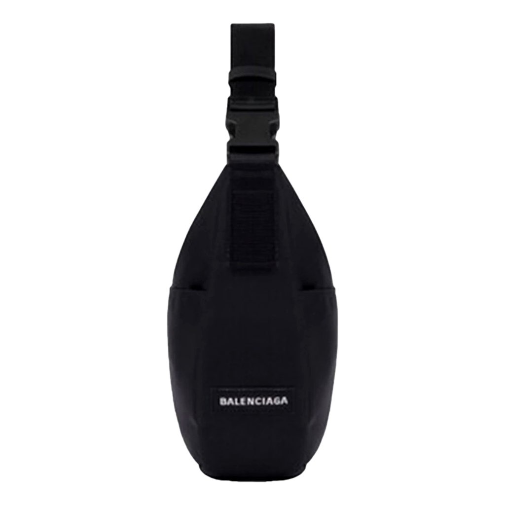 Balenciaga Balenciaga Nasa Logo Sling Shoulder Crossbody Bag Black Recycled Nylon - Back view