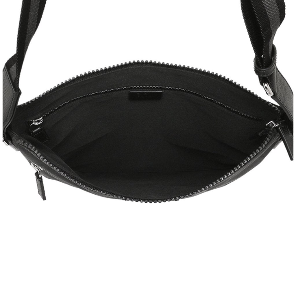 Gucci Gucci Unisex GG Guccissima Web Black Canvas Messenger Bag Crossbody - Detail 1