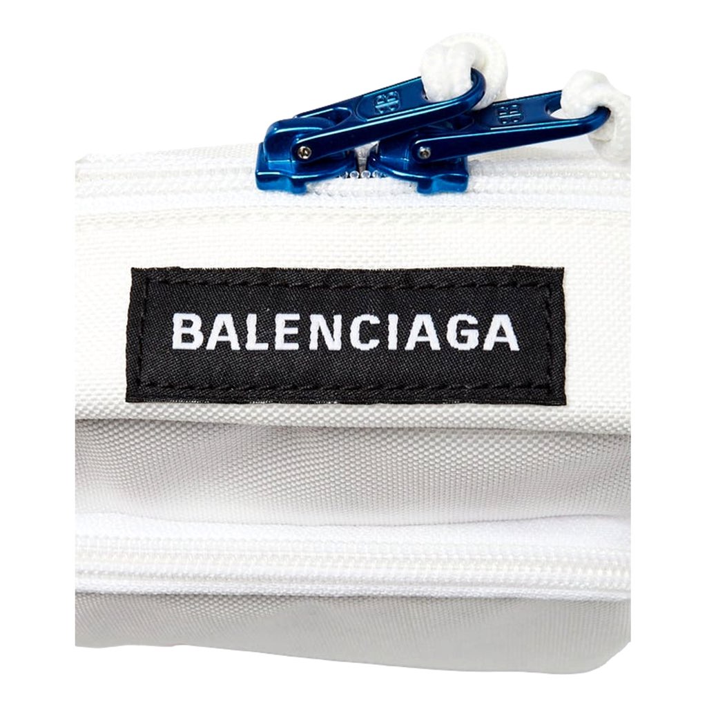 Balenciaga Balenciaga Nasa Logo Phone Holder Crossbody Bag White Recycled Nylon - Detail 2