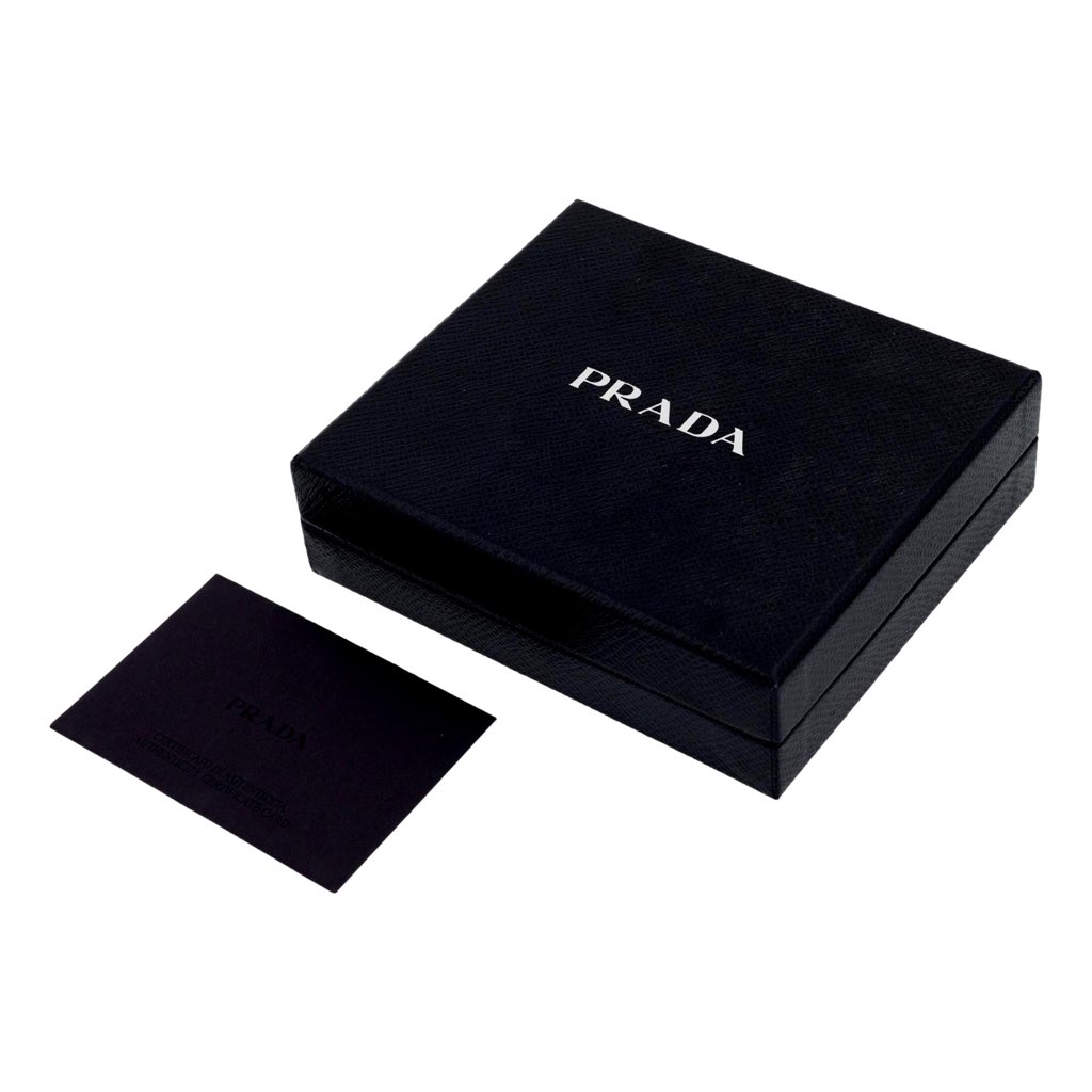 Prada Prada Vitello Move Card Holder Wallet Cipria Beige Leather Logo Plaque - Detail 1