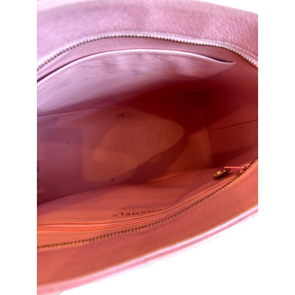 Chanel Chanel Caviar Quilted Leather Medallion Tote Pink - Image 12