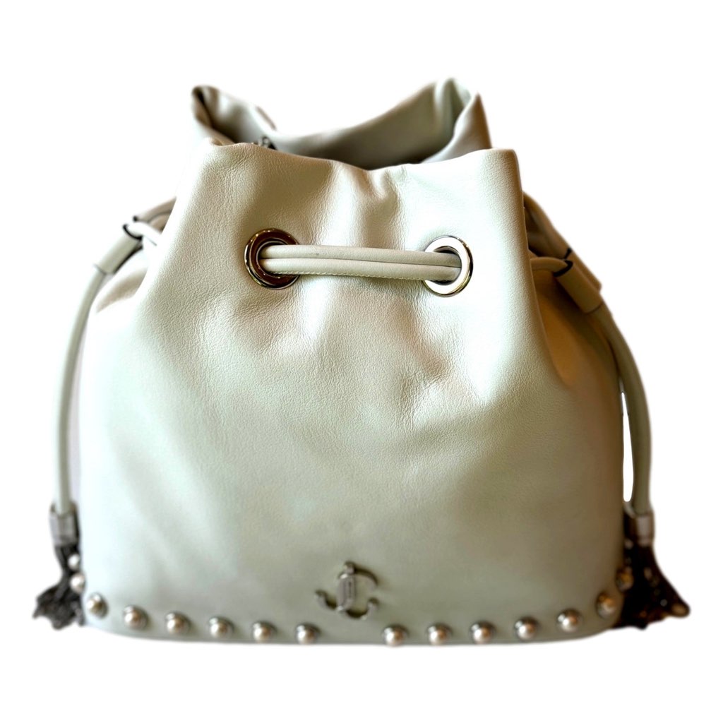 Jimmy Choo Jimmy Choo Marcheline Pearl Small Bucket Crossbody Bag Ivory
