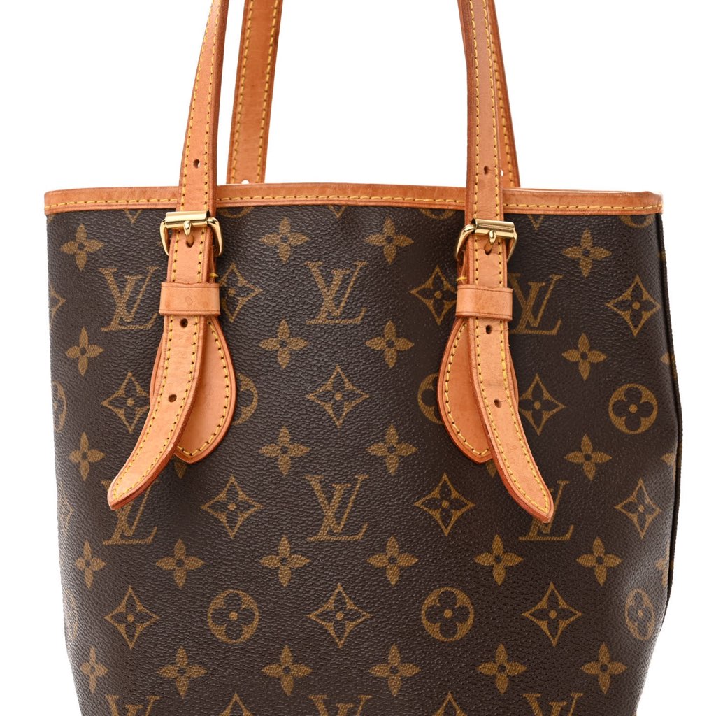 Louis Vuitton Louis Vuitton Monogram Canvas Petit Bucket Bag 23 - Back view