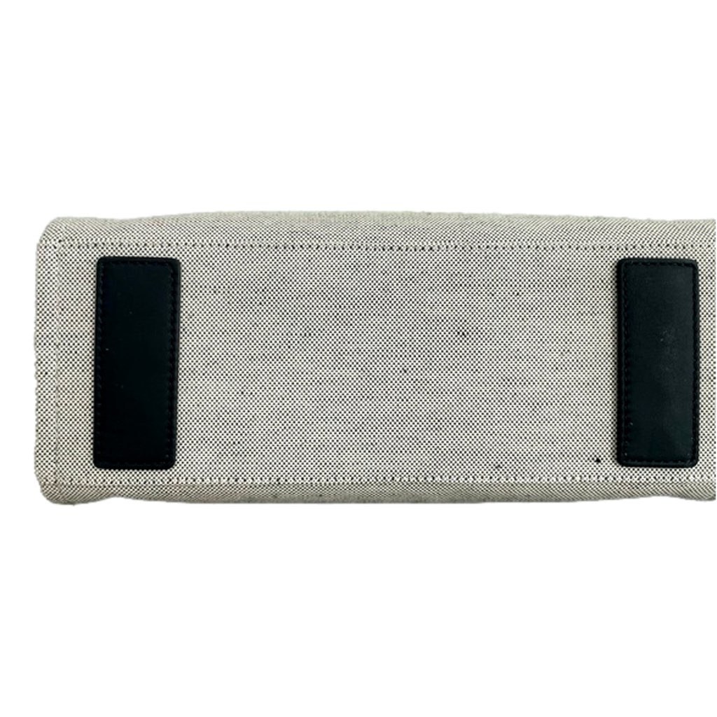 Versace Versace Ecru Canvas Studded Logo Totebag - Image 10