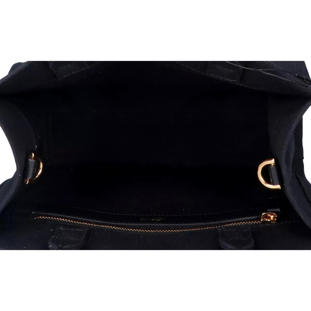 Versace Versace Nero Canvas Studded Logo Totebag - Back view