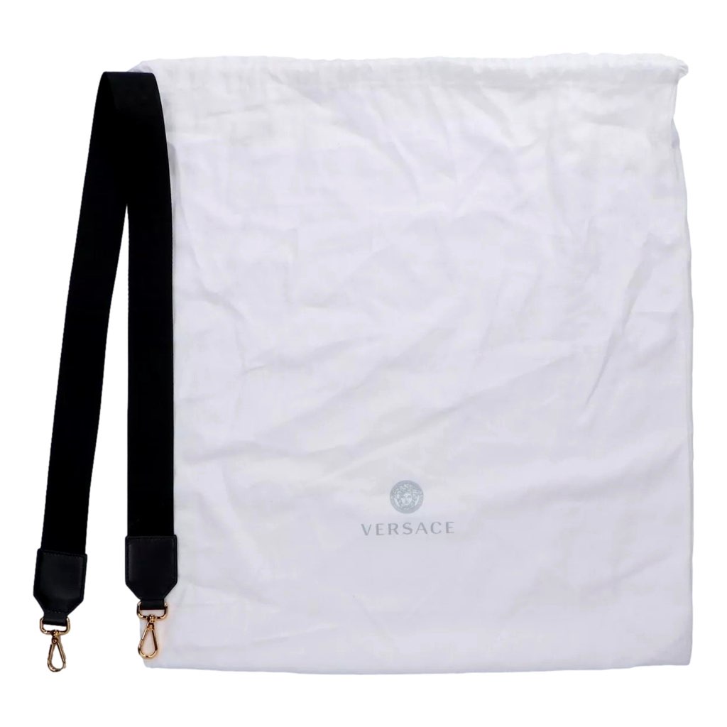 Versace Versace Nero Canvas Studded Logo Totebag - Detail 1