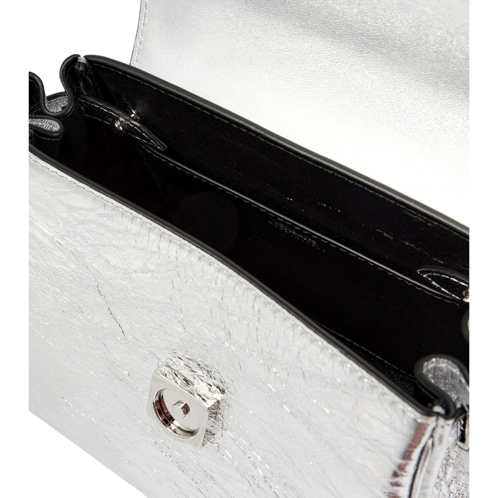 Versace Versace La Medusa Silver Metallic Top Handle Handbag - Detail 2