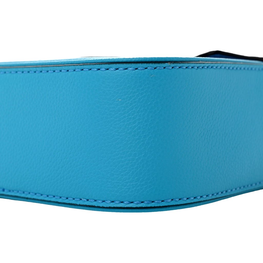 Versace Versace Blue La Medusa Mini Top-Handle Bag - Side view