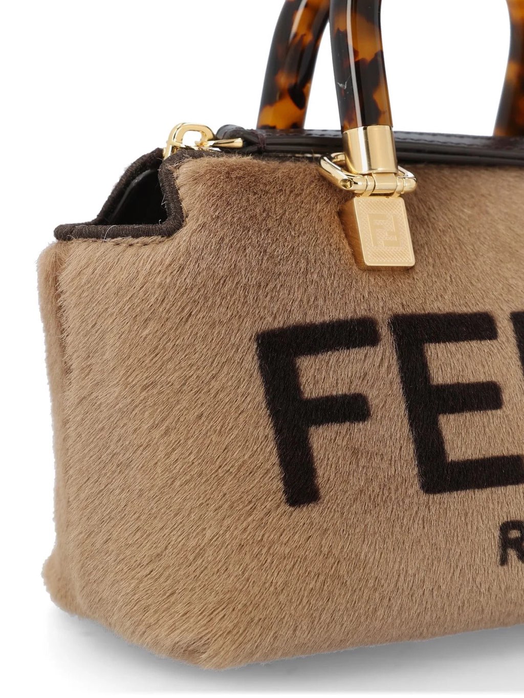 Fendi Fendi Roma By The Way Lamb Fur Mini Cross Body Bag - Image 6