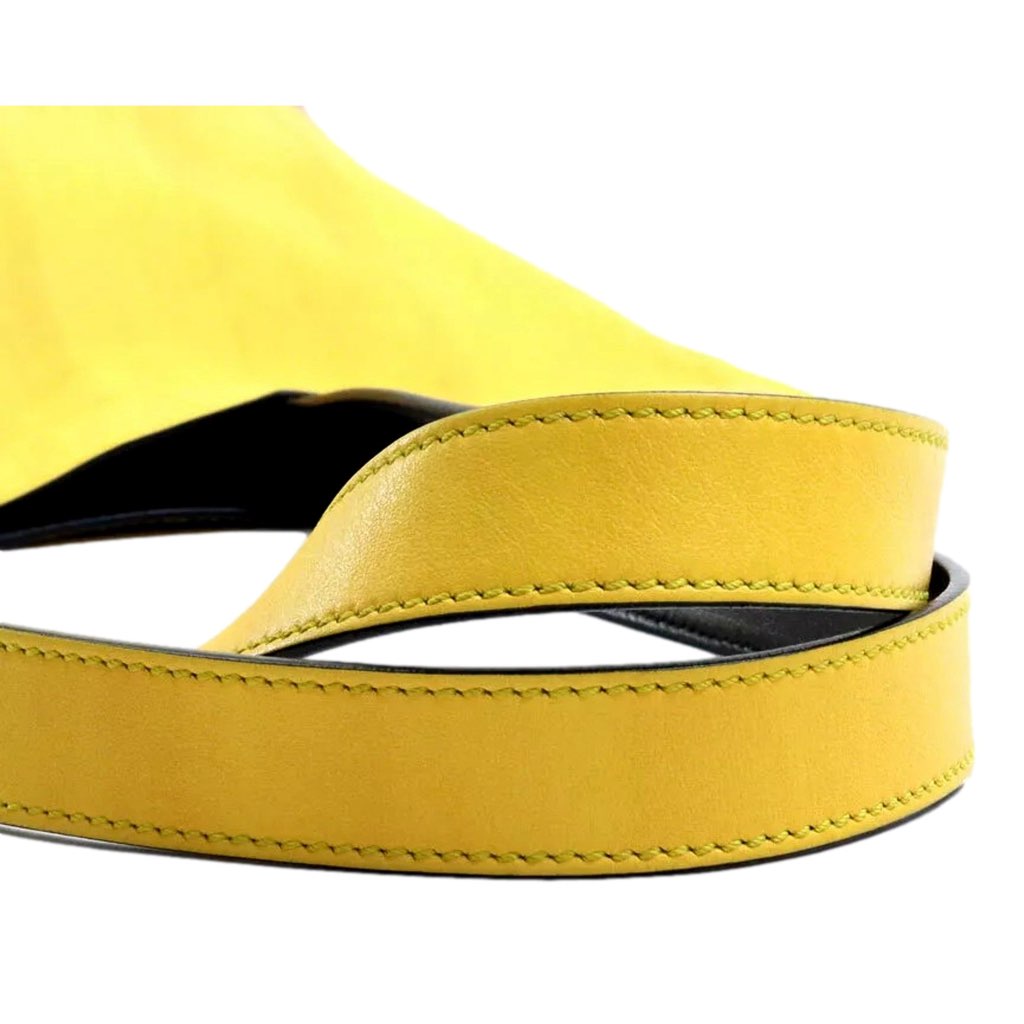 Fendi Fendi Pack Yellow Box Leather Shopping Large Tote Bag - Side view