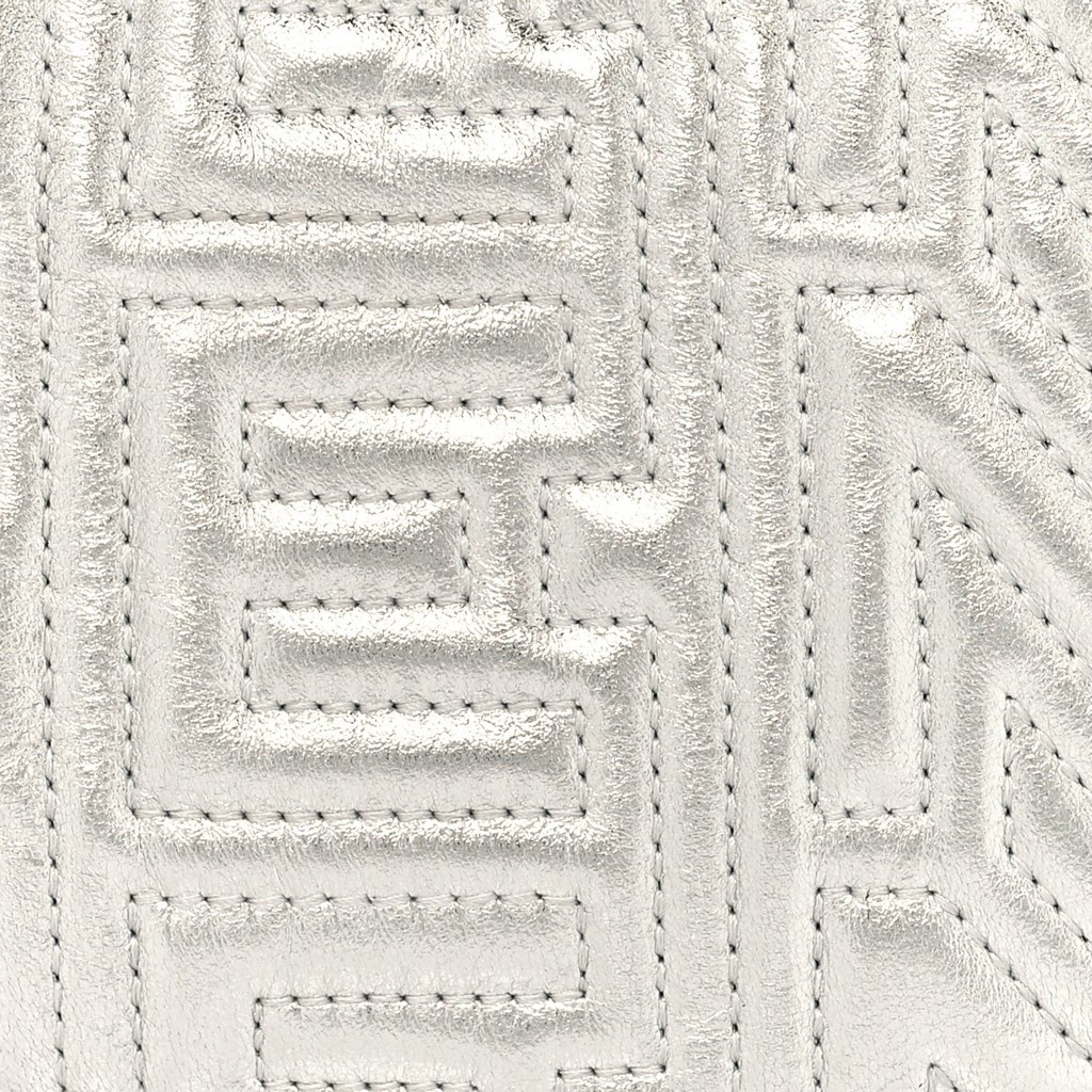 Fendi Fendi x Marc Jacobs Fendigraphy Silver Mini Hobo Leather Bag - Detail 1