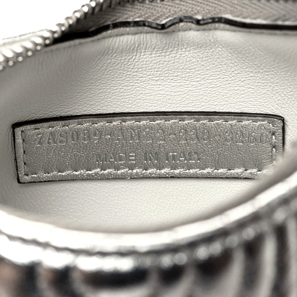 Fendi Fendi x Marc Jacobs Fendigraphy Silver Mini Hobo Leather Bag - Detail 2