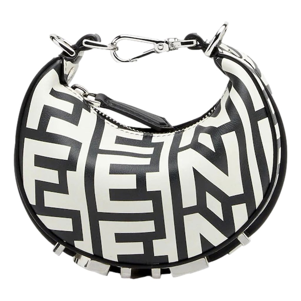Fendi Fendi x Marc Jacobs Fendigraphy Black and White Hobo Nano Bag