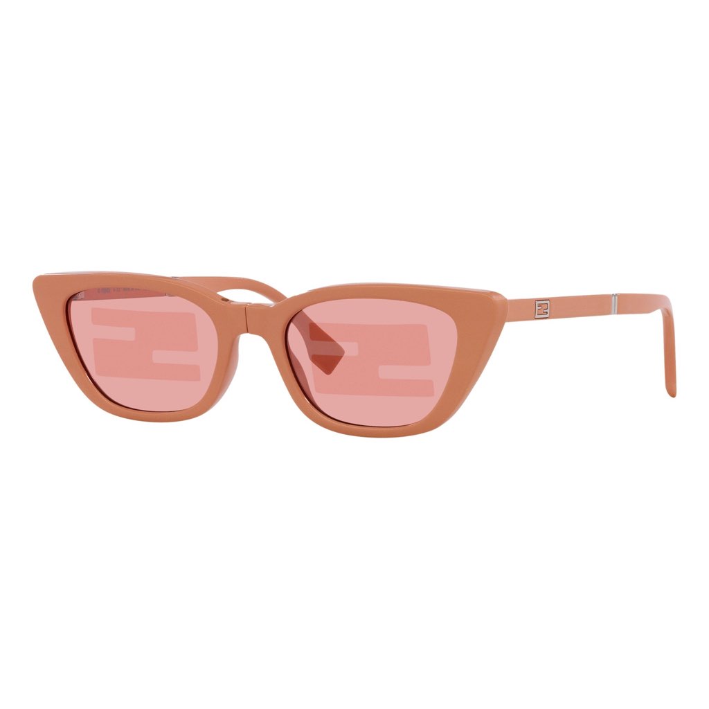 Fendi Fendi Injected Touch of FF Pink and Silver Sunglasses