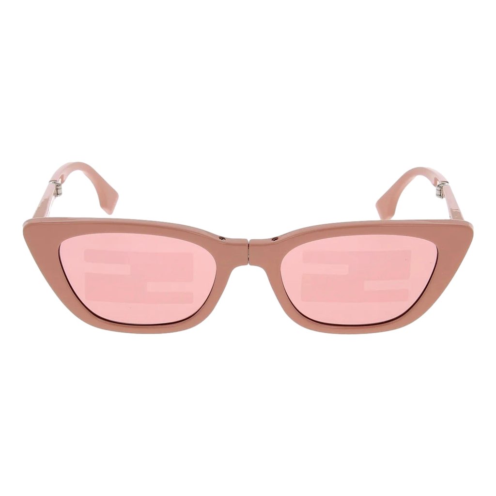 Fendi Fendi Injected Touch of FF Pink and Silver Sunglasses - Image 6