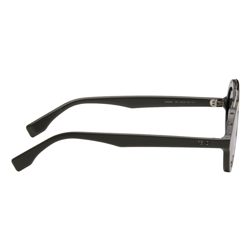 Fendi Fendi FF Men's Sunglasses Grey and Palladio Silver - Back view