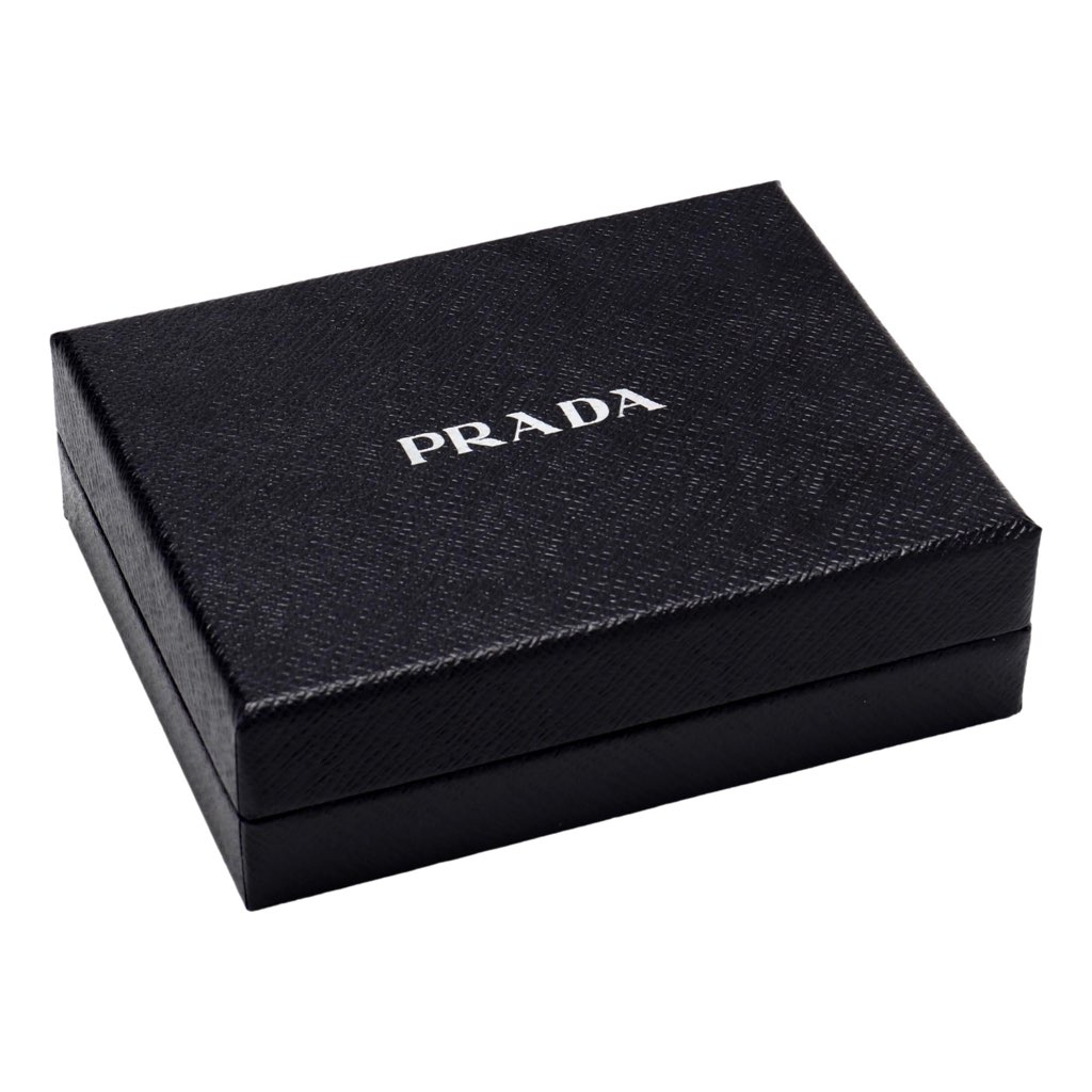 Prada Prada Saffiano Mens Bruciato Brown Credit Card Wallet - Image 10