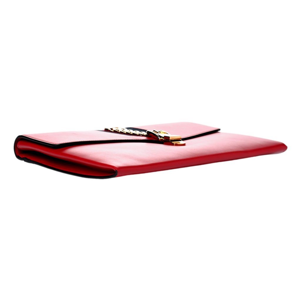 Gucci Gucci Maxi Sylvie Red Clutch - Image 6