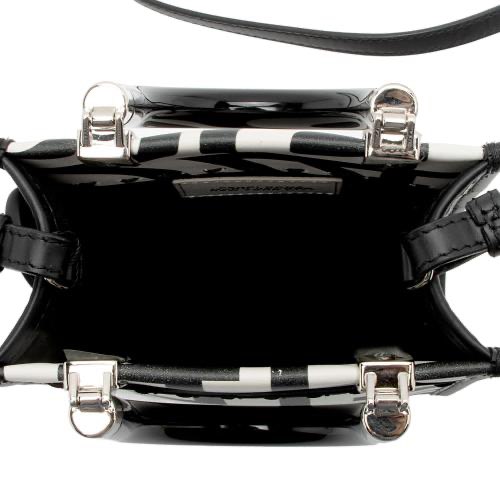 Fendi Fendi Sunshine Nero and Blanco Calfskin Leather Mini Bag - Side view