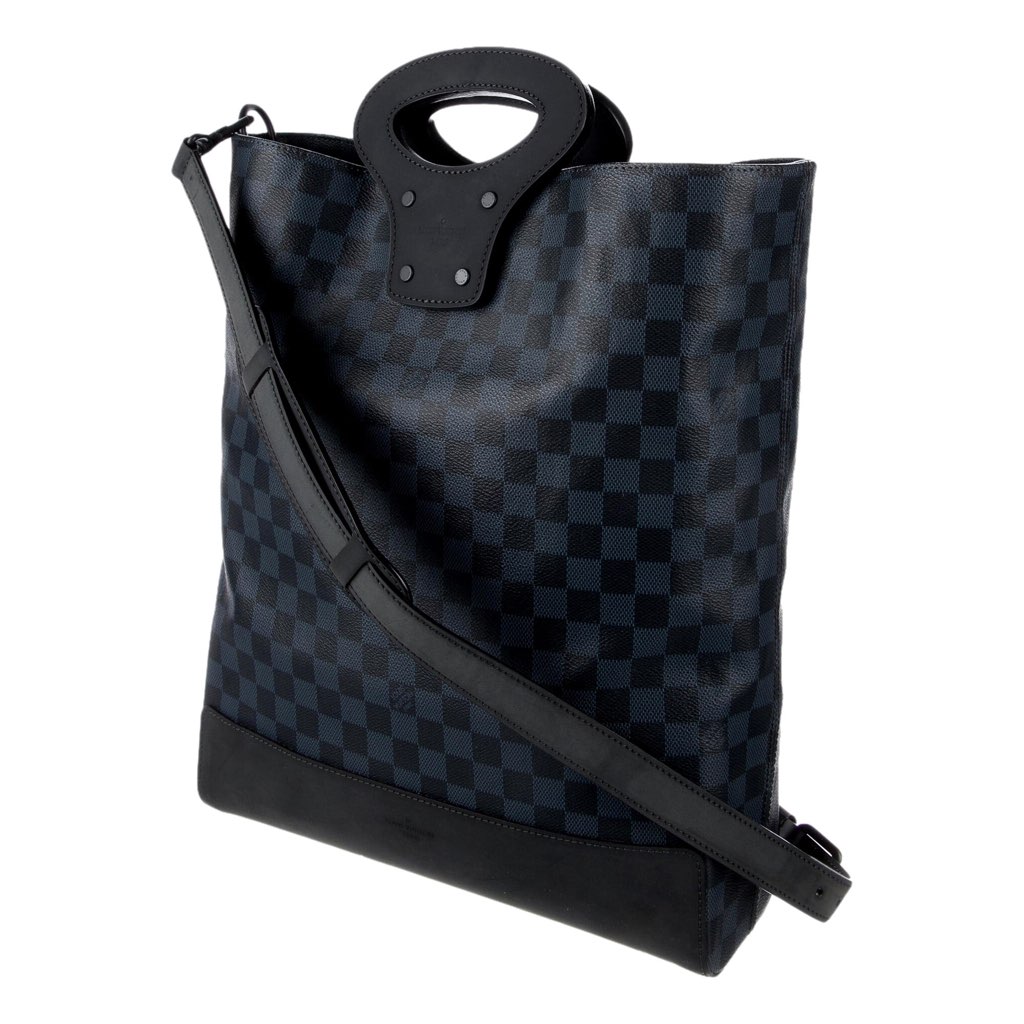 Louis Vuitton Louis Vuitton North South Tote Handbag Damier Cobalt Black and Navy