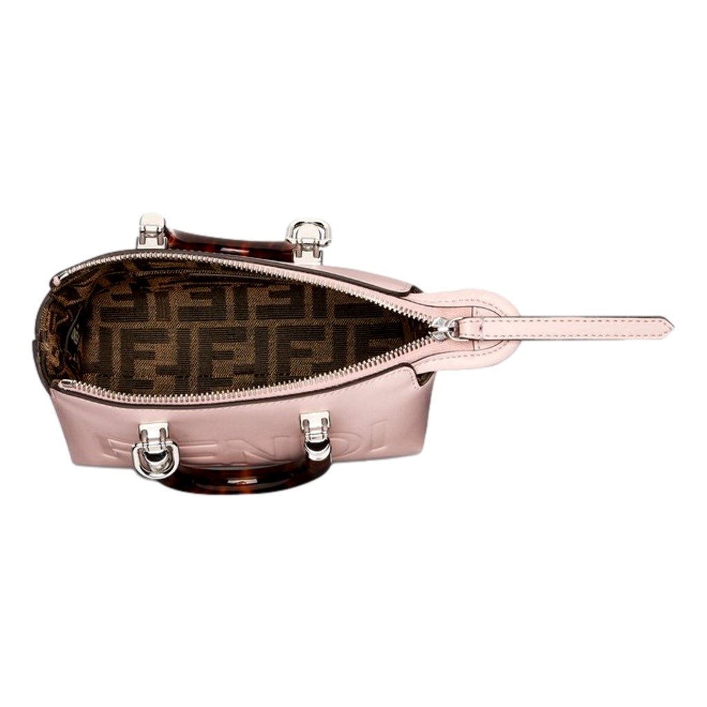 Fendi Fendi By The Way Mini Bag Boston Small Bag in Light Pink Patent Leather - Side view