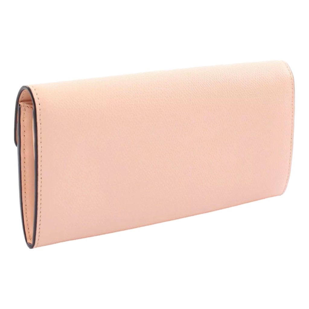 Fendi Fendi F Is Fendi Leather Long Envelope Womens Wallet Light Rose Beige Pink - Image 6