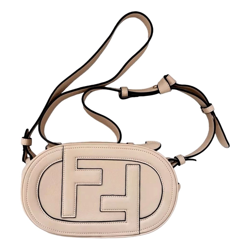 Fendi Fendi ¬ëO¬íLock Mini¬í Fendi Logo Light Rose Pink Shoulder and Crossbody Bag - Back view